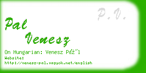 pal venesz business card